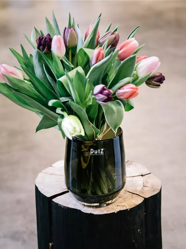 VASE NITA1 - H15 D12 cm - SMOKE